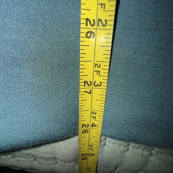 Sage Collective woman’s oversized crew neck teal-ish Blue Sweatshirt Sz L EUC - Picture 8 of 13